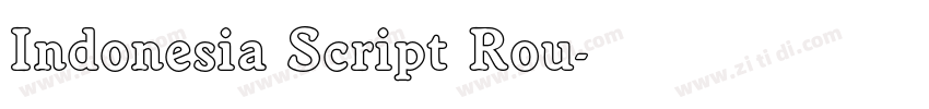 Indonesia Script Rou字体转换 Indonesia Script Rou字体转换